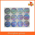 Guangzhou-Hersteller Flexo-Druck mattes Finish Hologramm benutzerdefinierte Kleber cd dvd Etikett Aufkleber